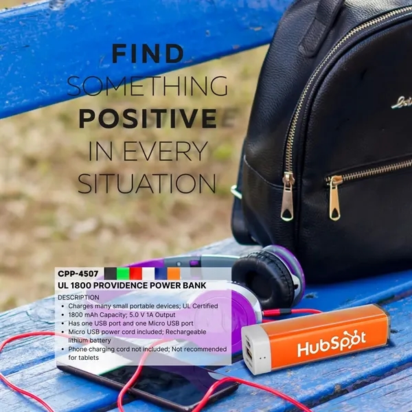 UL 1800 PROVIDENCE POWER BANK... from ASI 30208 A P Specialties / AP Specialties