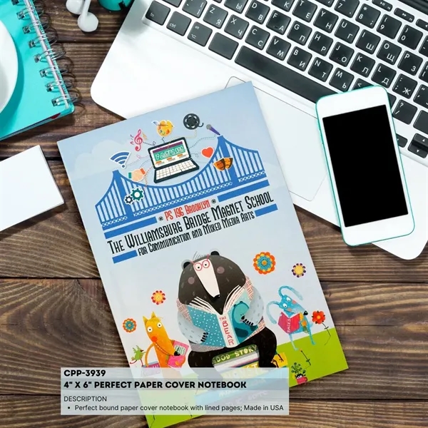 4" x 6" Perfect Paper Cover Notebook... from ASI 30208 A P Specialties / AP Specialties