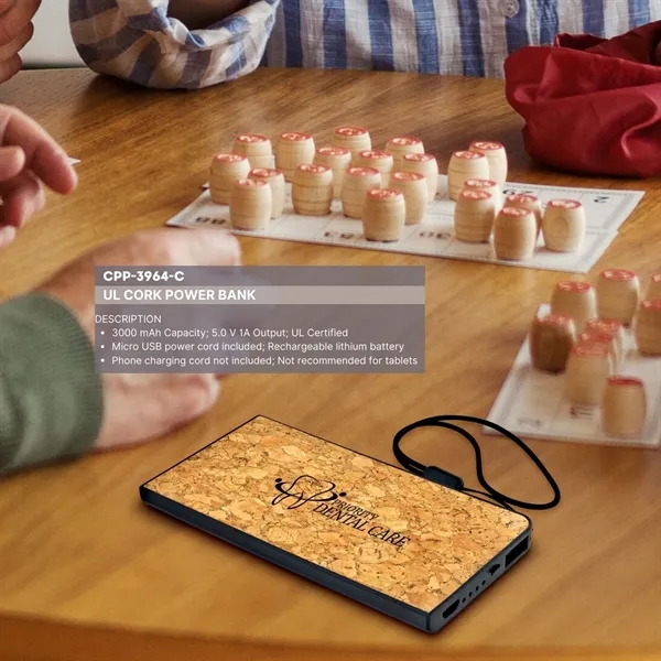 UL CORK POWER BANK... from ASI 30208 A P Specialties / AP Specialties