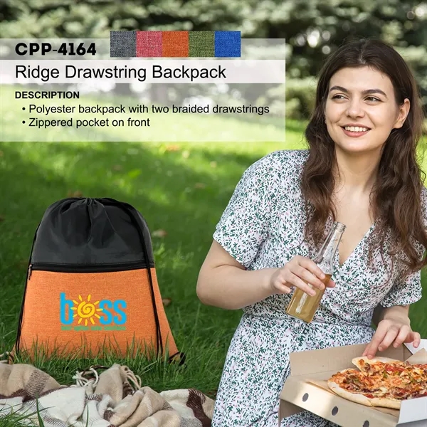 RIDGE DRAWSTRING BACKPACK... from ASI 30208 A P Specialties / AP Specialties