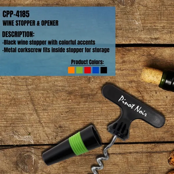 Wine Stopper & Opener... from ASI 30208 A P Specialties / AP Specialties