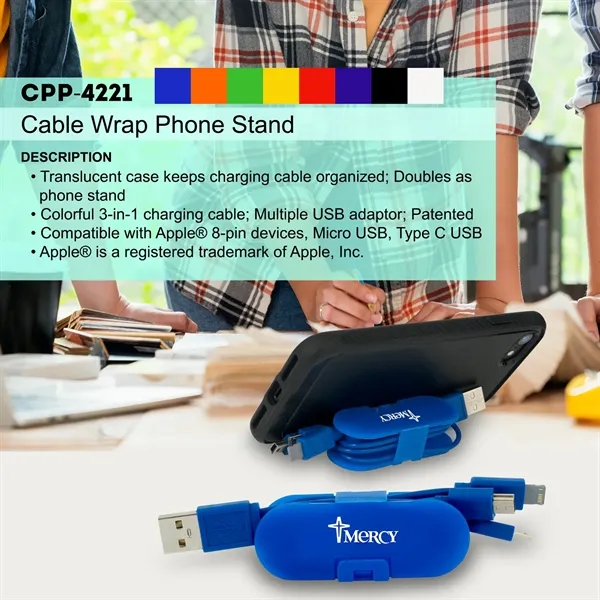 Cable Wrap Phone Stand... from ASI 30208 A P Specialties / AP Specialties