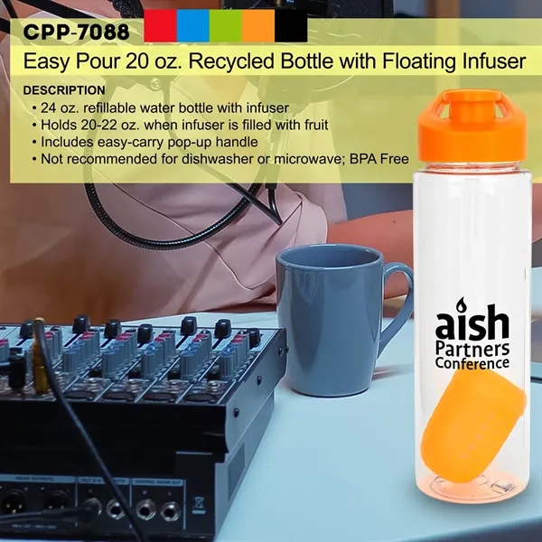 Easy Pour 24 oz. Recycled Bottle With Floating Infuser... from ASI 30208 A P Specialties / AP Specialties
