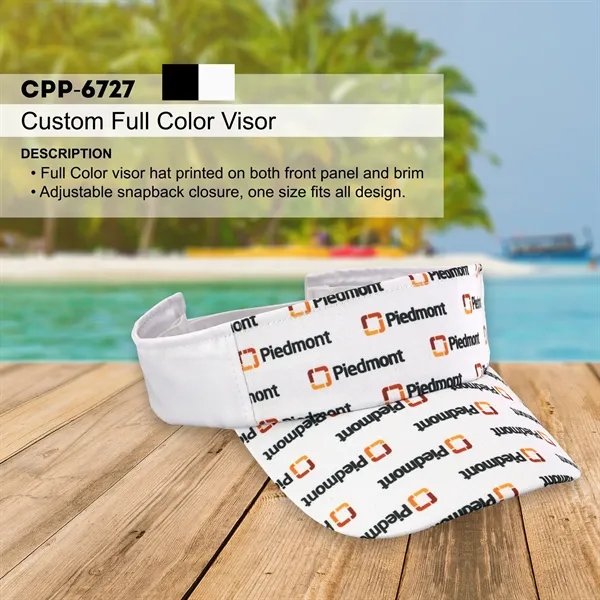 CUSTOM FULL COLOR VISOR... from ASI 30208 A P Specialties / AP Specialties