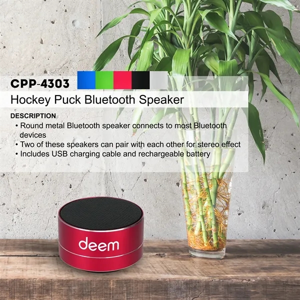 Hockey Puck Bluetooth Speaker... from ASI 30208 A P Specialties / AP Specialties