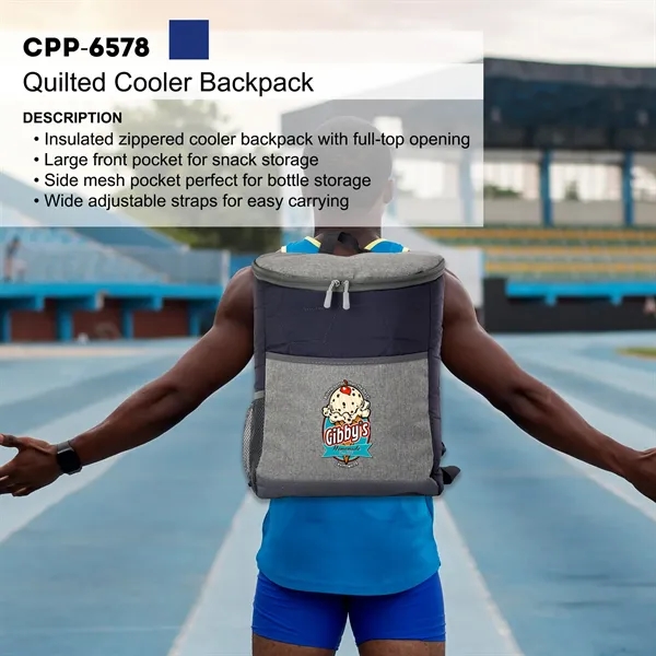 QUILTED COOLER BACKPACK... from ASI 30208 A P Specialties / AP Specialties