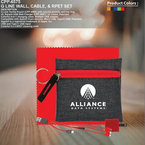 G Line Wall, Cable, & Recycled Cloth Set... from ASI 30208 A P Specialties / AP Specialties