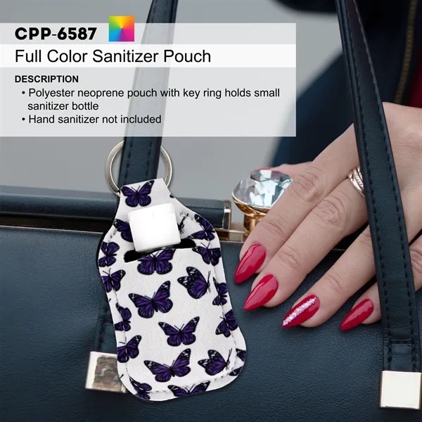 FULL COLOR SANITIZER POUCH... from ASI 30208 A P Specialties / AP Specialties