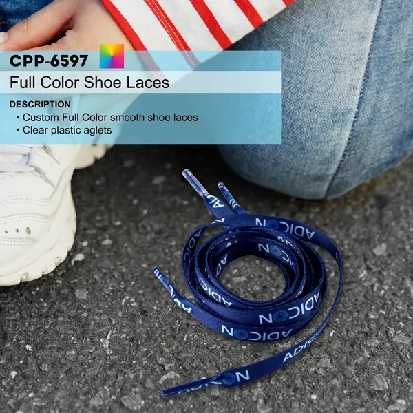 Full Color Shoe Laces... from ASI 30208 A P Specialties / AP Specialties