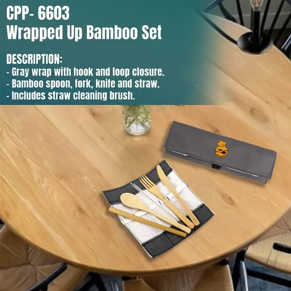 WRAPPED UP BAMBOO SET... from ASI 30208 A P Specialties / AP Specialties