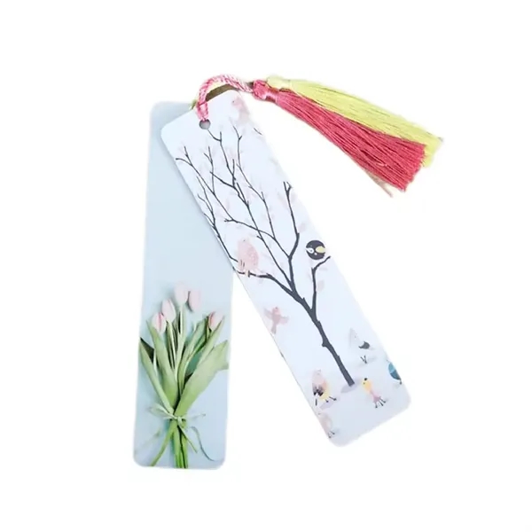 Aluminum metal bookmark with tassel plus full color heat transfer on... from ASI 37218 Athena Promo (tm)