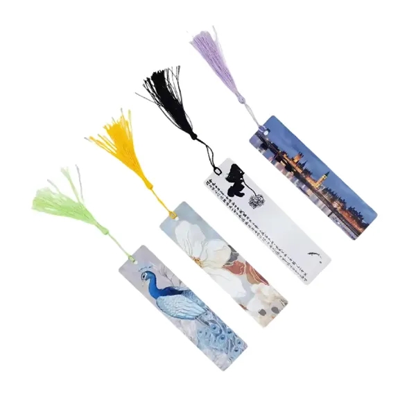 Aluminum metal bookmark with tassel plus full color heat transfer on... from ASI 37218 Athena Promo (tm)