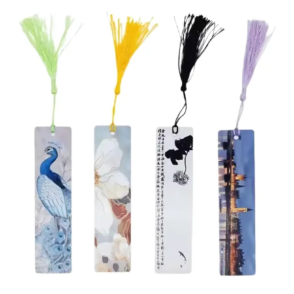 Aluminum metal bookmark with tassel plus full color heat transfer on... from ASI 37218 Athena Promo (tm)