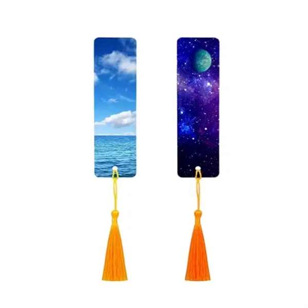 Aluminum metal bookmark with tassel plus full color heat transfer on... from ASI 37218 Athena Promo (tm)
