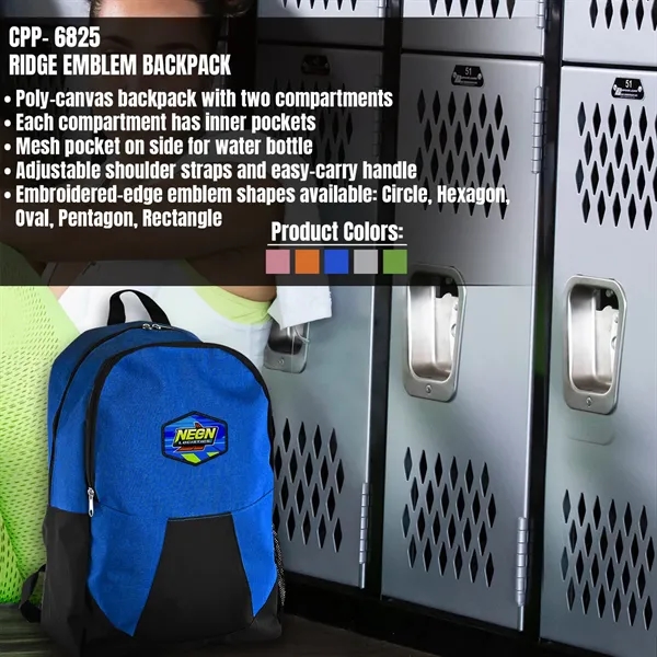 Ridge Emblem Backpack... from ASI 30208 A P Specialties / AP Specialties