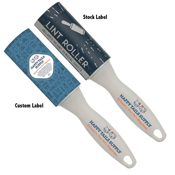 Lint roller with black or gray handle and 30 white lint... from ASI 62190 Illini