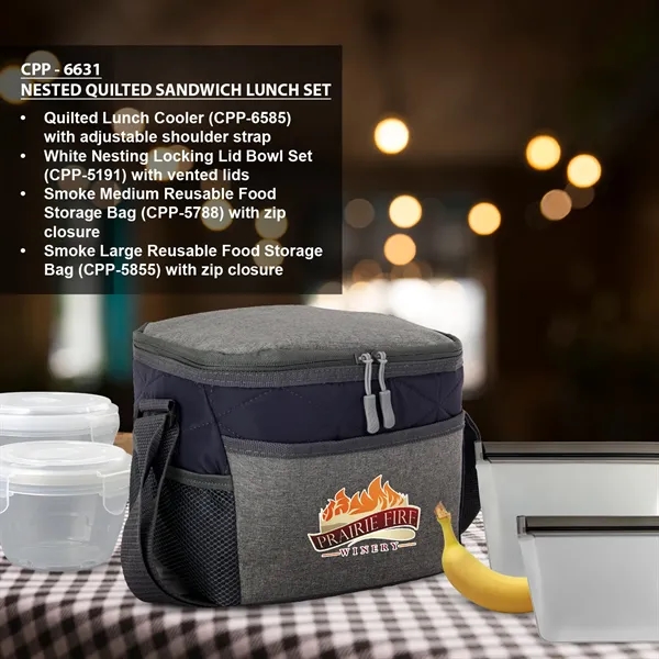 Nested Quilted Sandwich Lunch Set... from ASI 30208 A P Specialties / AP Specialties