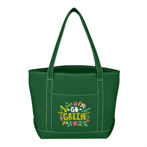 19" x 13" x 6.5" cotton canvas tote bag with outside... from ASI 63549 Jornik Manufacturing Corp