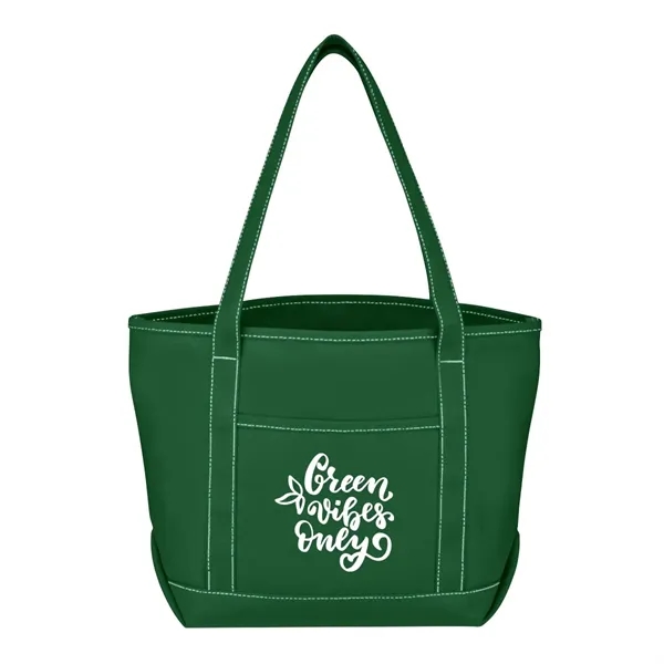 24 oz. Cotton canvas tote bag with outside pocket and 30"... from ASI 63549 Jornik Manufacturing Corp