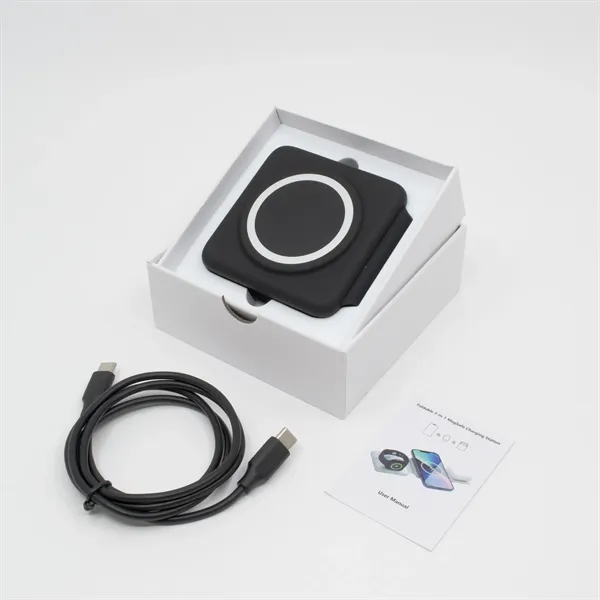 3-in-1 Powerful 15W MagSafe Qi wireless charger with foldable design.... from ASI 68190 Lungsal / Lungsal