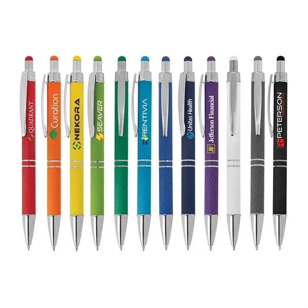 Palette Soft Touch Ballpoint Pen / Stylus... from ASI 67866 Logomark/Valumark