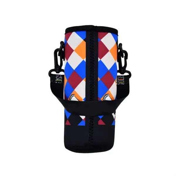 Neoprene bottle sleeve with handle plus full color sublimation printing on... from ASI 37218 Athena Promo (tm)