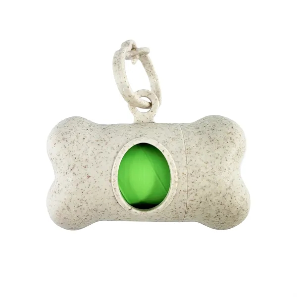 Eco-Friendly Bone Shaped Pet Bag Dispenser with 15 compostable bags. Made... from ASI 92980 WOV-IN® / Promopet