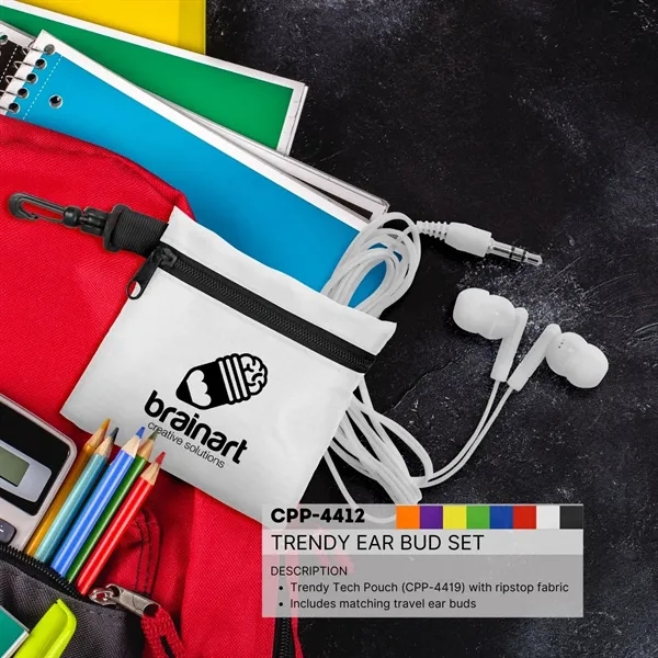 Trendy Ear Bud Set... from ASI 30208 A P Specialties / AP Specialties