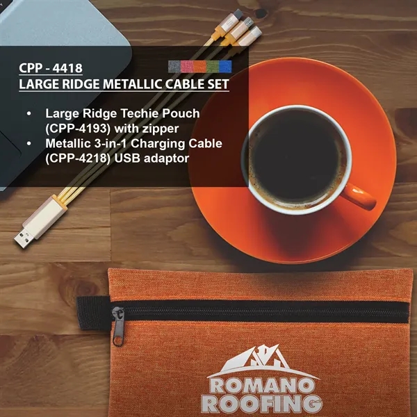 Large Ridge Metallic Cable Set... from ASI 30208 A P Specialties / AP Specialties