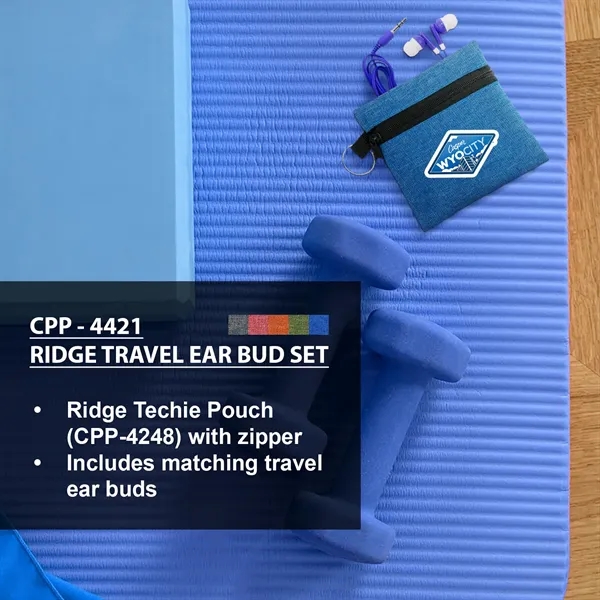 RIDGE TRAVEL EAR BUD SET... from ASI 30208 A P Specialties / AP Specialties