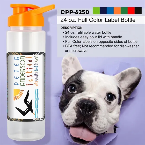 24 oz. Full Color Easy Pour Grip Bottle... from ASI 30208 A P Specialties / AP Specialties