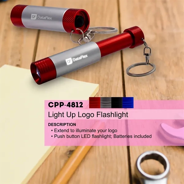 LIGHT UP LOGO FLASHLIGHT... from ASI 30208 A P Specialties / AP Specialties