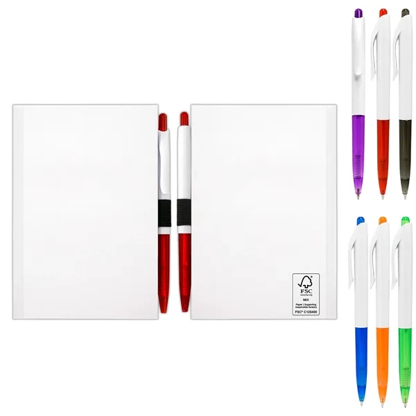 4" x 6" Perfect Paper Cover Notebook with Pen... from ASI 30208 A P Specialties / AP Specialties