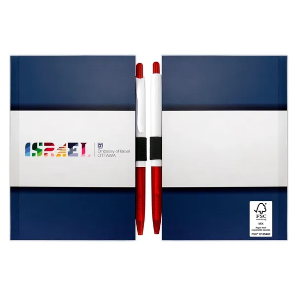 4" x 6" Perfect Paper Cover Notebook with Pen... from ASI 30208 A P Specialties / AP Specialties