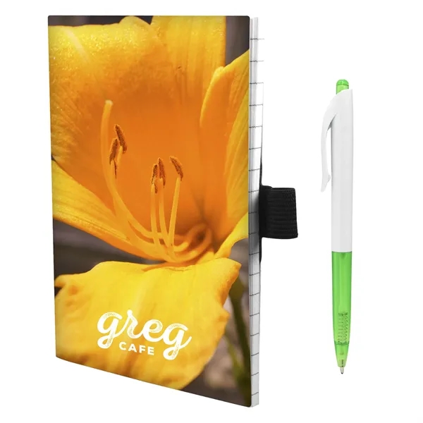 4" x 6" Perfect Paper Cover Notebook with Pen... from ASI 30208 A P Specialties / AP Specialties