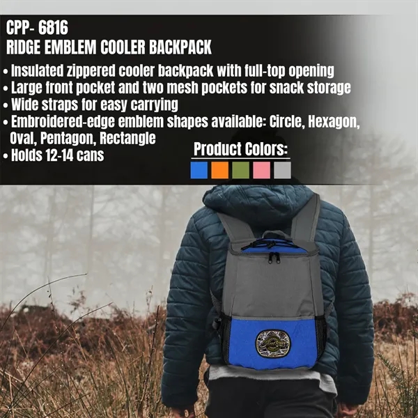 RIDGE EMBLEM COOLER BACKPACK... from ASI 30208 A P Specialties / AP Specialties