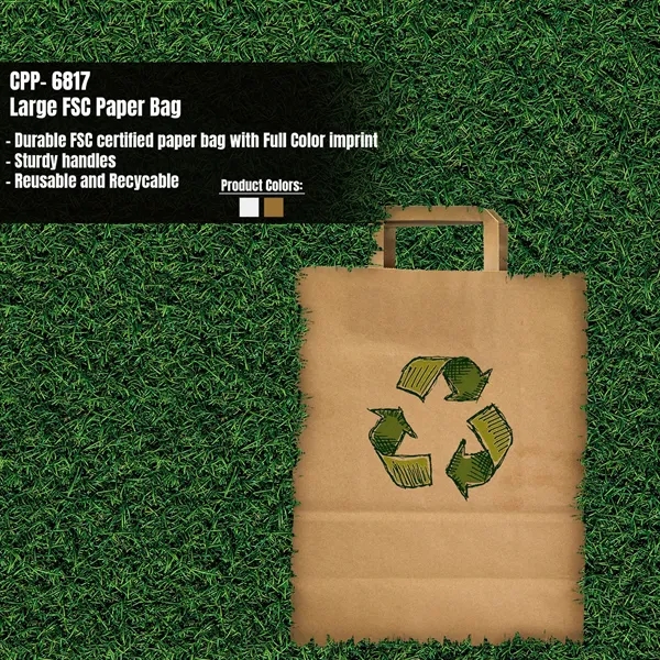 LARGE FSC PAPER BAG... from ASI 30208 A P Specialties / AP Specialties