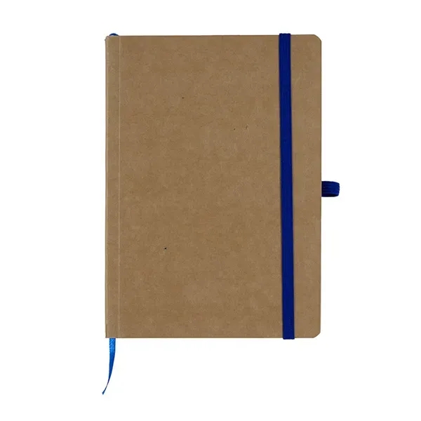 70 page tactile notebook with flexible Kraft paper cover, elastic cover,... from ASI 62660 Innovation Line