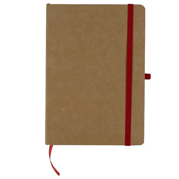 70 page tactile notebook with flexible Kraft paper cover, elastic cover,... from ASI 62660 Innovation Line