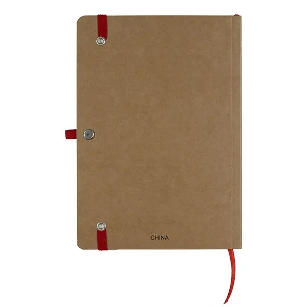70 page tactile notebook with flexible Kraft paper cover, elastic cover,... from ASI 62660 Innovation Line