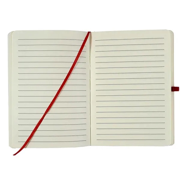 70 page tactile notebook with flexible Kraft paper cover, elastic cover,... from ASI 62660 Innovation Line