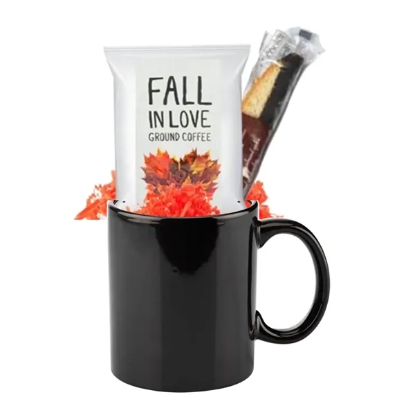 Coffee or Cocoa Fall Gift Mug wrapped and tied with a... from ASI 89971 Stuff A Mug