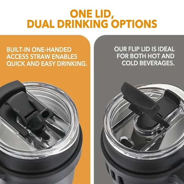 40 oz. Vaccum Insulated Stainless Steel Mug with Built-in Fl... from ASI 39820 Opusline (Benmex) / Opus Line