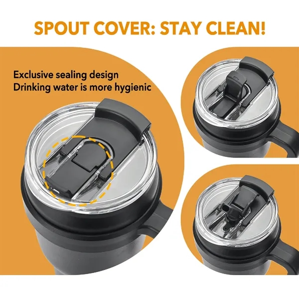 40 oz. Vaccum Insulated Stainless Steel Mug with Built-in Fl... from ASI 39820 Opusline (Benmex) / Opus Line