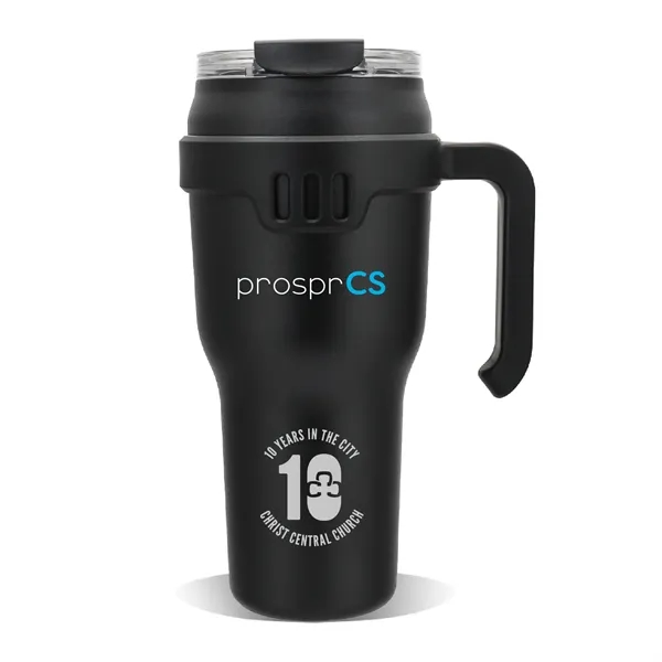 40 oz. Vaccum Insulated Stainless Steel Mug with Built-in Fl... from ASI 39820 Opusline (Benmex) / Opus Line