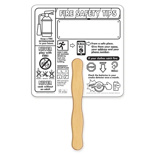 Coloring Hand Fans with sturdy wooden handle.... from ASI 45815 Coloring Book Solutions
