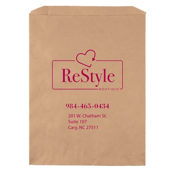 Unlined recycled brown kraft paper Merchandise Bag.... from ASI 37940 Bag Makers Inc