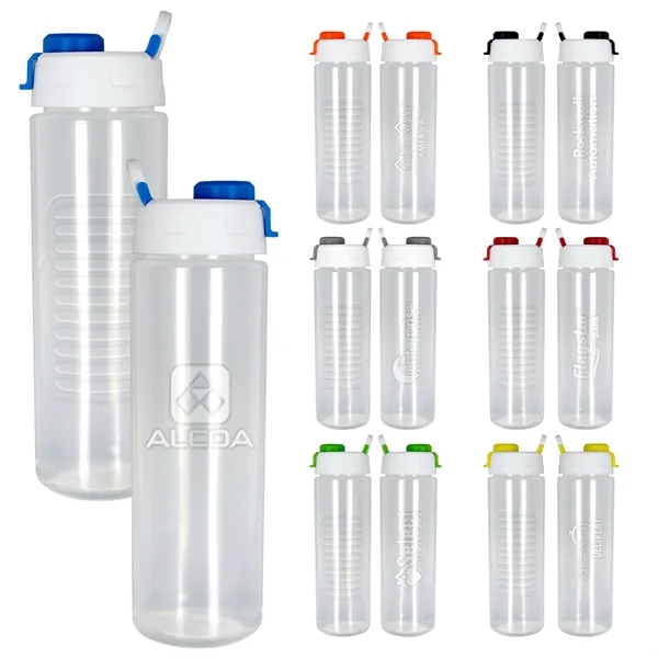 24 OZ. DEBOSSED GRIP POP UP BOTTLE... from ASI 30208 A P Specialties / AP Specialties