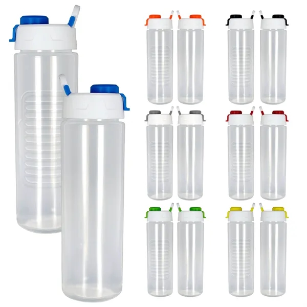 24 OZ. DEBOSSED GRIP POP UP BOTTLE... from ASI 30208 A P Specialties / AP Specialties