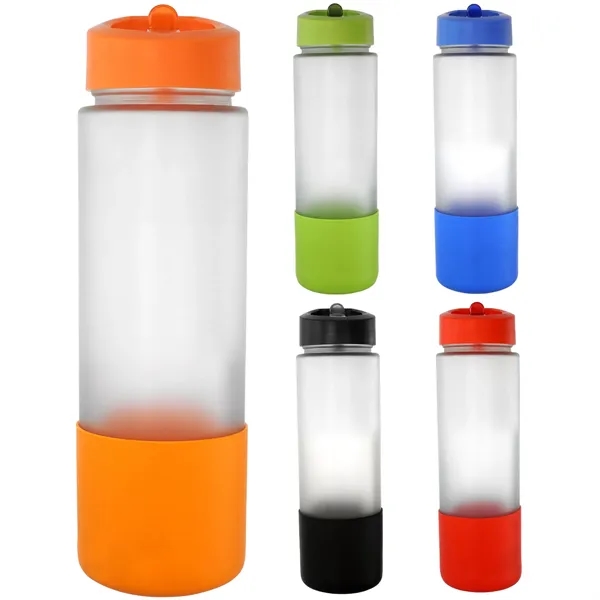 Pop Up 22 oz. Full Color Frosted Glass Grip Bottle... from ASI 30208 A P Specialties / AP Specialties